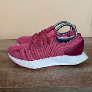 Allbirds Shoes Womens Size 8.5 Tree Flyer Lux Pink Knit Running Athletic Sneaker